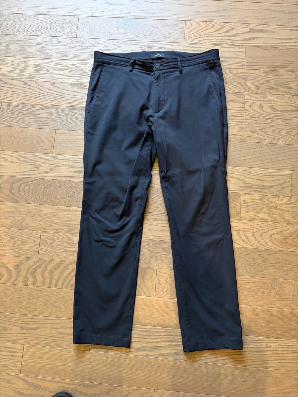Theory Men's Black Chinos - Slim Straight